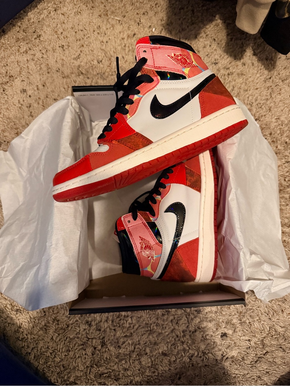 Nike Box with Black and Red Branding
